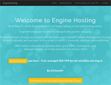 Tablet Screenshot of enginehosting.com